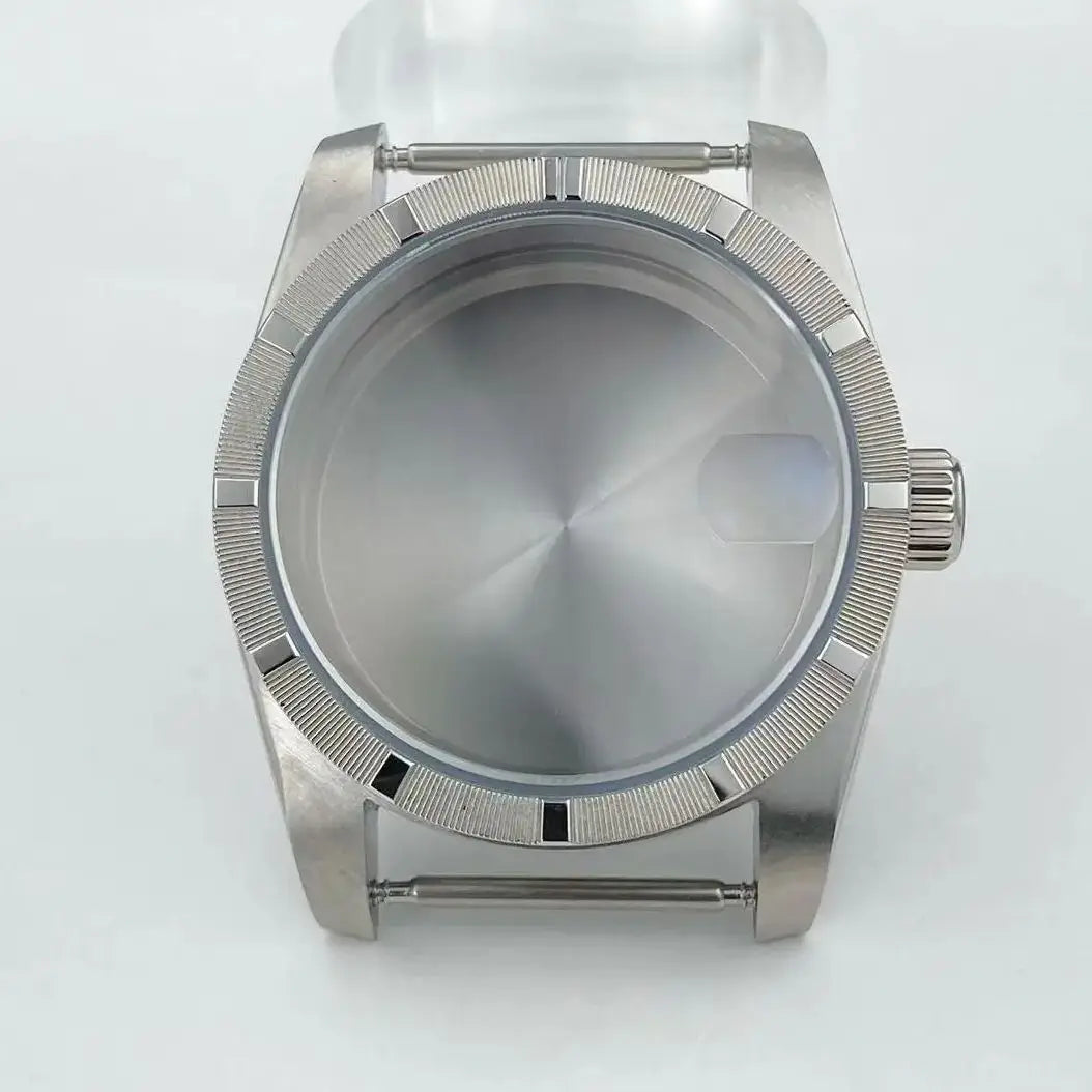 New arrivals 36mm watch case Engine Turned BEZEL for AK Parts Replacemet Fits 28.5mm Dial NH35/36 Movement Modification Parts