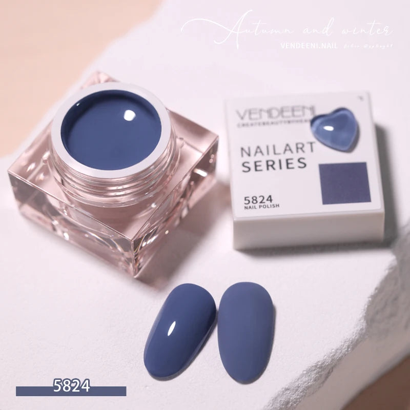 Vendeeni 58 Colors Japanese-style Pure Color Gel Nail Polish Summer Colorful UV LED Soak Off Gel Varnish Nail Art Gel Lacquer