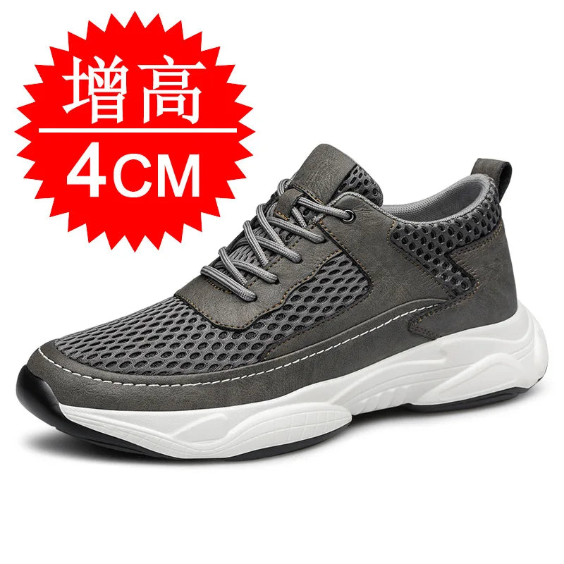 High Man Elevator Shoes Lift Sneakers Men Sports Height Increase Insole 8cm10cm Leisure Fashion Summer Sports Heightening Shoes