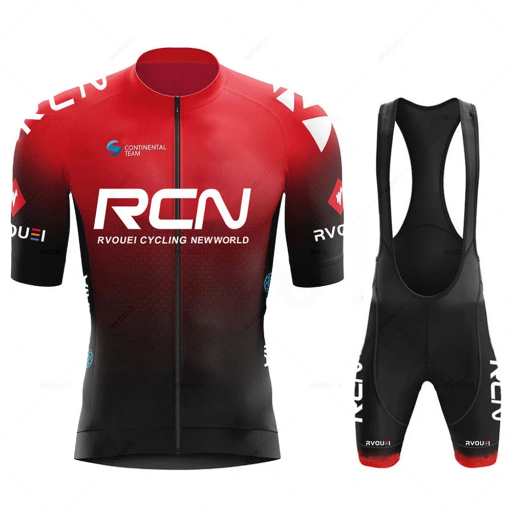 Rcn Cycling jersey Sets 2025 Men's Cycling Clothing Summer Short Sleeve MTB Bike Suit Bicycle Bike Clothes Ropa Ciclismo Hombre