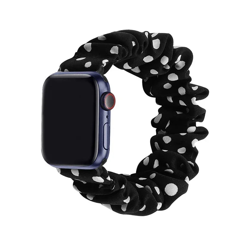 Scrunchie Strap for Apple watch band 49mm 44mm 40mm 46mm 42mm 45mm 41mm Loop Women bracelet for iWatch series 10 9 8 7 6 SE  3