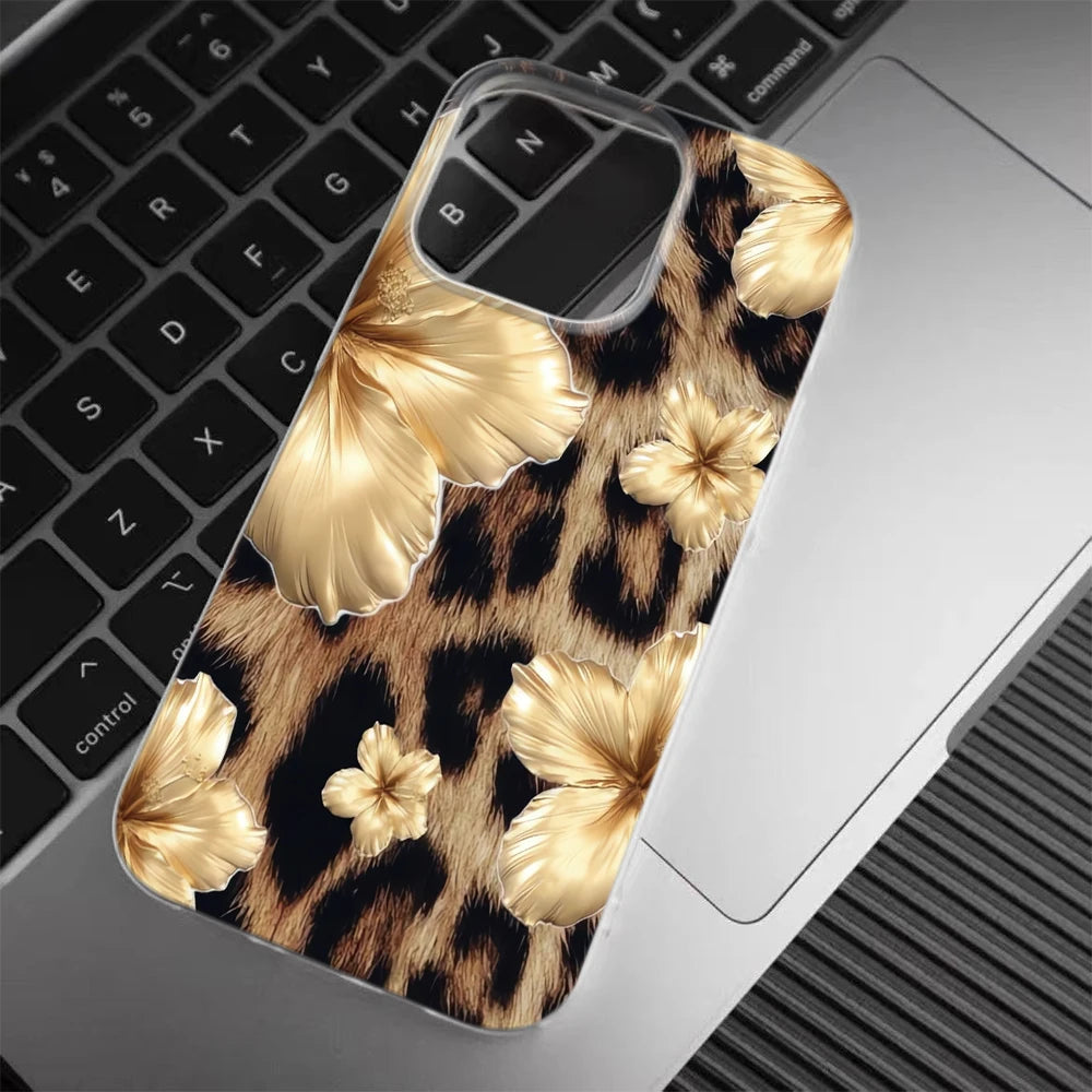 Classic Bouquet Pattern Phone Case For IPhone 17 Air 16 Pro 15 14 13 12 11 Pro Max 15 Plus Soft Cover ﻿