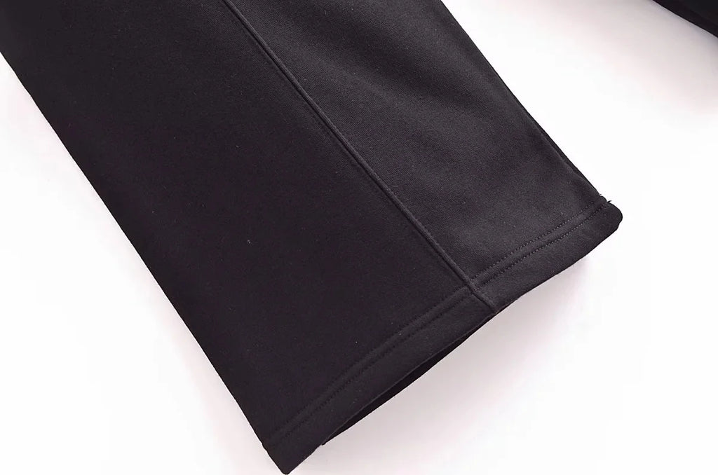 HH Women's Winter Warm Fleece Lined Zipper Jacket Sweatshirt Set Fashionable Stretch High Waist Women's Pants 2-piece Set