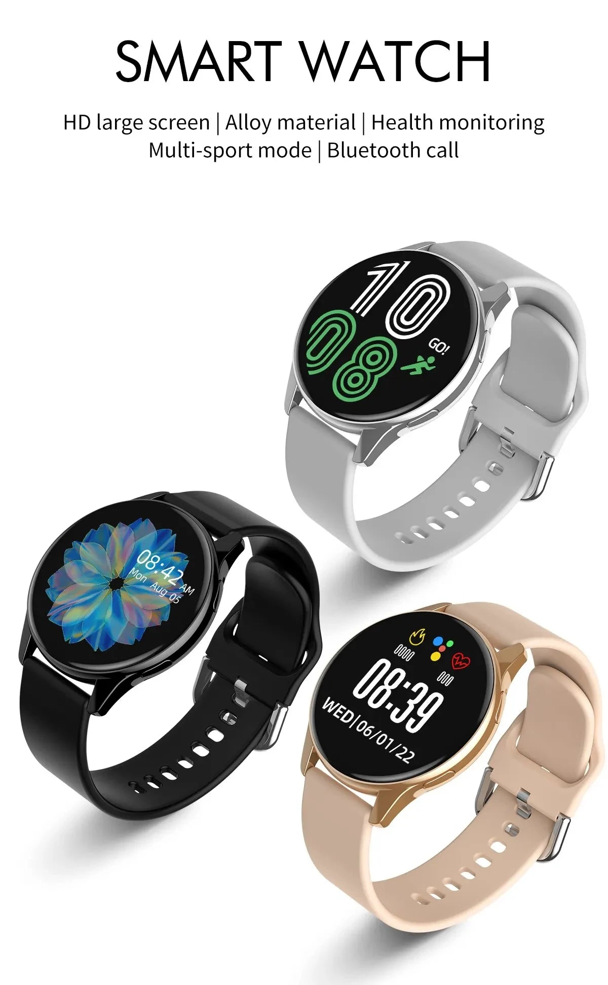 LIGE New Smart Watch Wireless Charging Smartwatch Bluetooth Calls Watches Men Women Fitness Bracelet Custom Watch Face +Box 2025