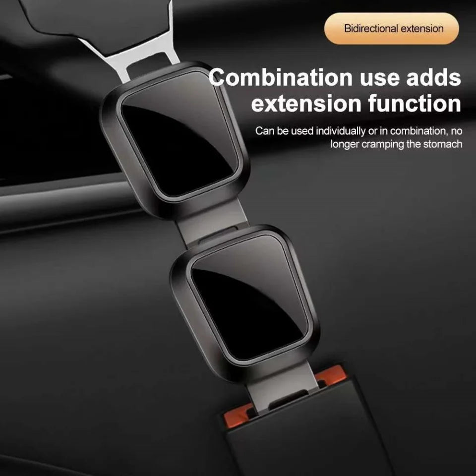 Car Seat Belt Extension Shoulder Strap Extension Button Suitable for Interior Accessories of Tesla Porsche Mercedes Benz Cars