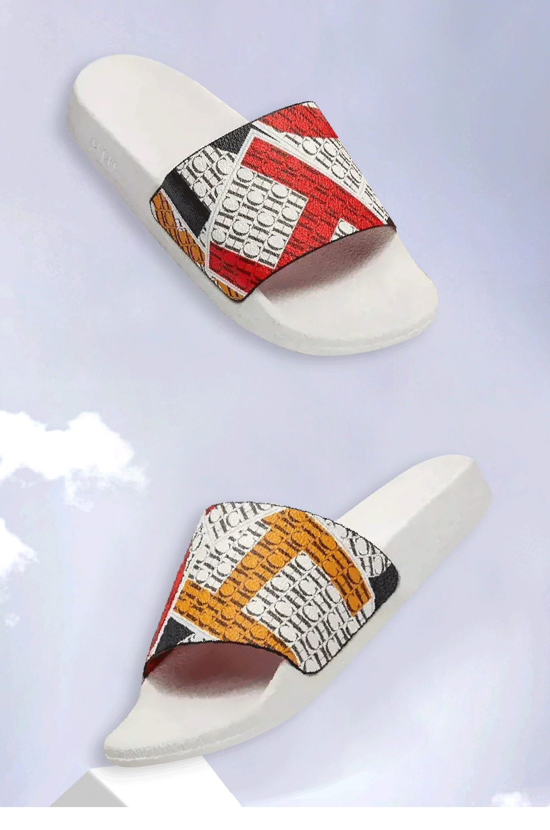 CH Women's Slippers Trendy Style Letter Print Design High Quality Beach Slippers Can Be Worn Out Premium Fashion Women's Casual