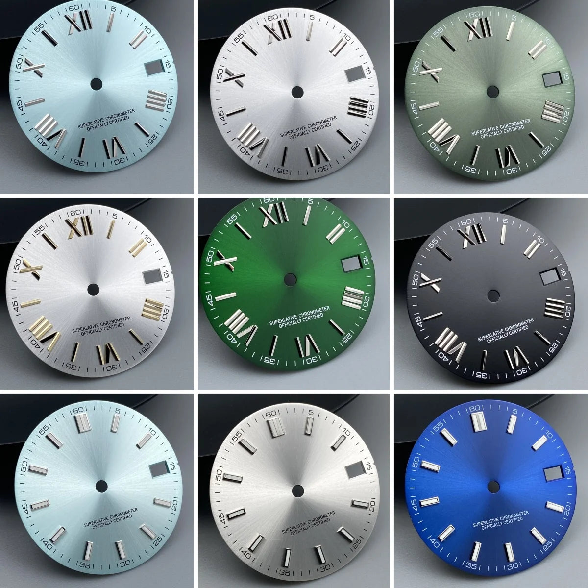 NH35 New Arrivals 36mm watch case Engine Turned BEZEL For AK Parts Replacemet NH35/36 Movement Modification Parts 28.5mm Dial