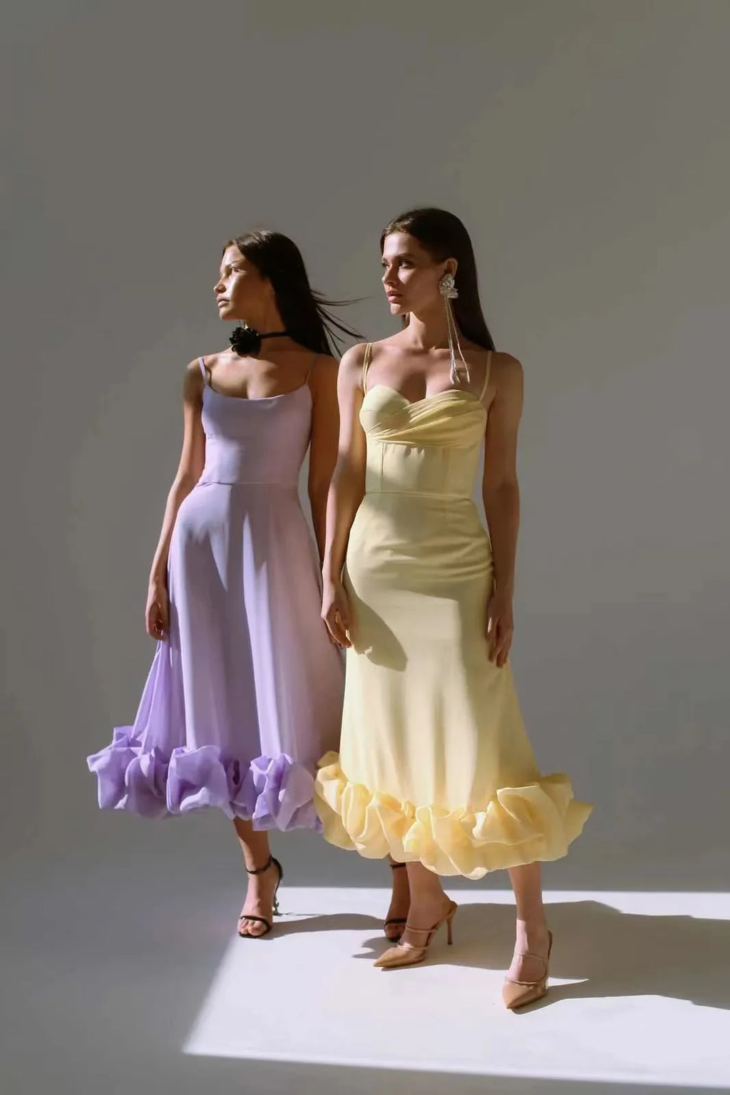 Putao Prom Dresses Fashion Square Empire Summer Party Dress Tea Length Sleeveless Chiffon Ruched Formal Evening Gowns платье жен