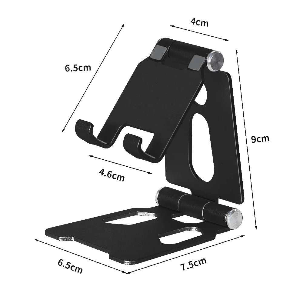 Phone Holder Stand for iPhone Xiaomi Plastic Phone Holder Foldable Mobile Phone Stand Desk