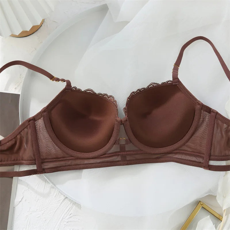 French Sexy Lingerie Underwear Lace Push Up Bra and Panties Set Beautiful High Quality Women Intimates New Arrivals
