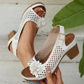 Women's Sandals 2026 New Summer Classic Retro Slip-on Comfortable High Heels Breathable Non-slip Light Sandals for Women Mujer