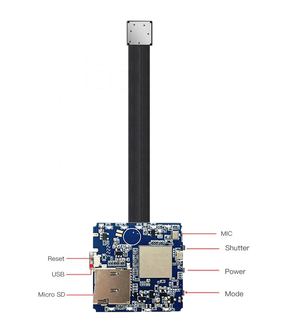 وحدة كاميرا صغيرة WiFi P2P بدقة 14 ميجابكسل 4K 60 إطارًا في الثانية مع كشف الحركة وتقريب رقمي وعدسة عين ثقب Matecam X9 مسجل كاميرا صغير ذاتي الصنع