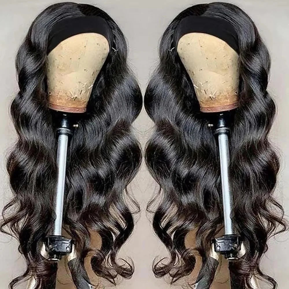 42 Inch Body Wave Headband Wig for Women Human Hair Glueless Wear and Go Glueless  Brazilian Virgin Human Hair 200 Density