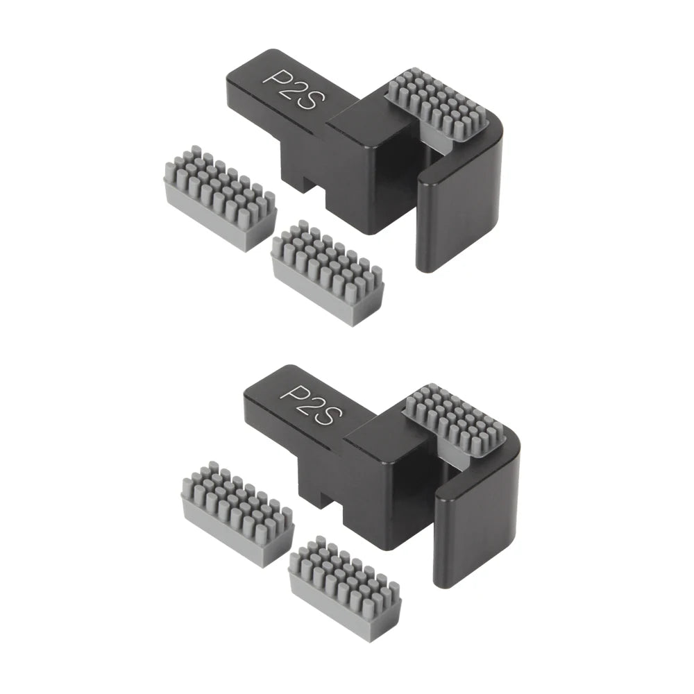 For bambulab P2S Series nozzle silicone wiper Nozzles Brush Hotbed Mounted Scrubbers for Bambu lab Cleaning Tool 3D Printer
