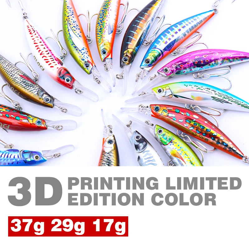 FJORD 37g 29g 17g Fishing Lures 3D Printing Limited Edition Color Sea Hard Baits Minnow Lures new arrivals 2025Baits Items