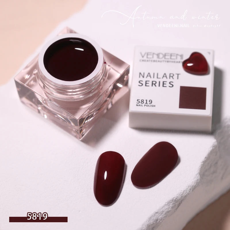 Vendeeni 58 Colors Japanese-style Pure Color Gel Nail Polish Summer Colorful UV LED Soak Off Gel Varnish Nail Art Gel Lacquer