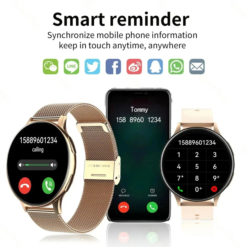 LIGE New Smart Watch Wireless Charging Smartwatch Bluetooth Calls Watches Men Women Fitness Bracelet Custom Watch Face +Box 2025