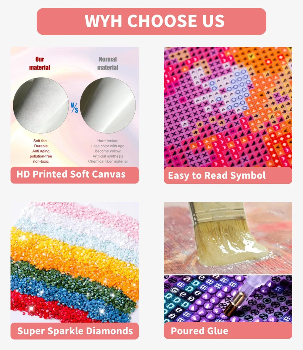 Strawberry Shortcake Cute Girl Diamond Painting Printed Embroidery Puzzle Cross Element Mosaic 5D DIY Art Kit House New Arrivals