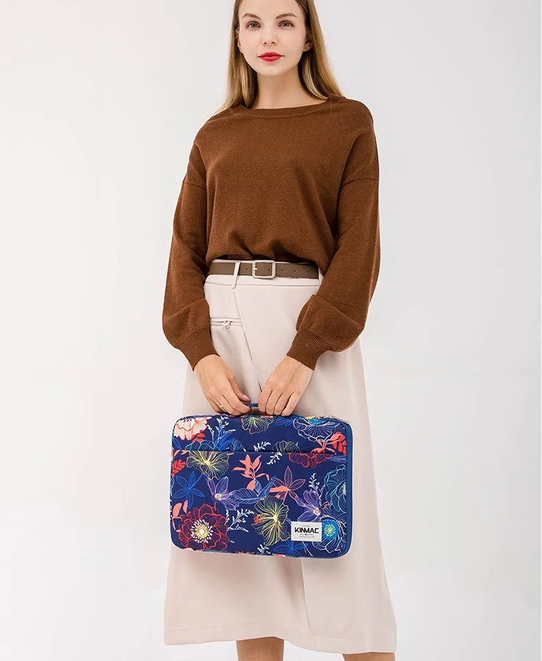 Brand Kinmac Laptop Bag 12,13.3,14,15.4,15.6,16 Inch Shockproof Lady Man Handbag Case For MacBook Air Pro M1 2 Women Briefcase