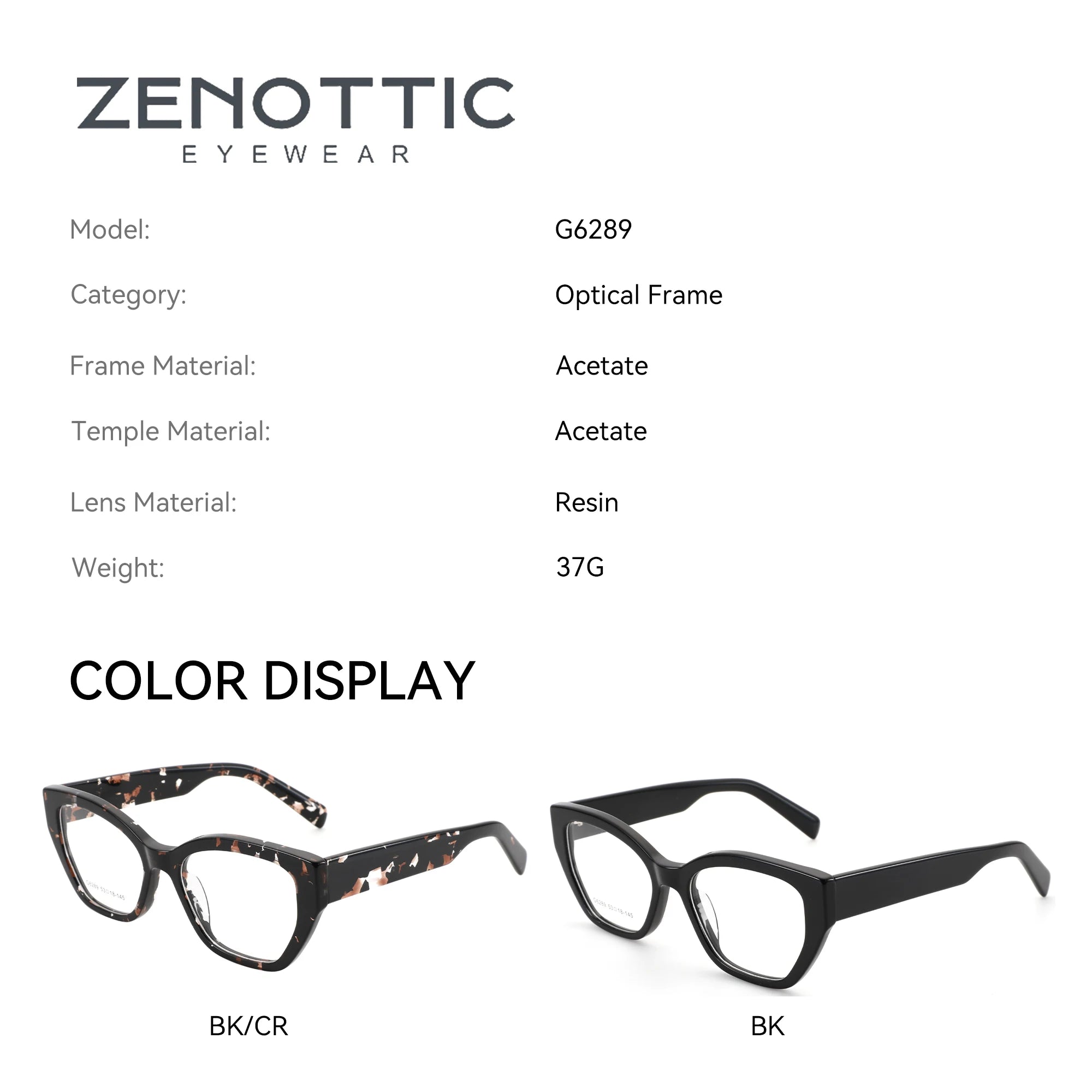 ZENOTTIC (S Size) New Arrivals Square Prescription Eyeglasses Handmade Acetate Butterfly Optical Glasses for Women