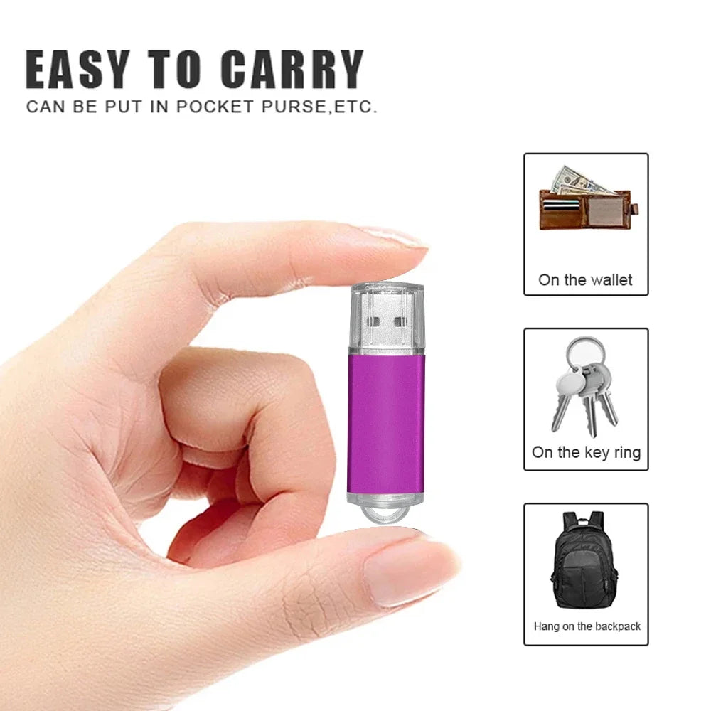 2.0 Metal Pendrive High Speed Colorful Usb Flash Drive 32gb 16gb 1gb 64gb Pen Drive Memoria Usb Photography Gifts Memory Disk