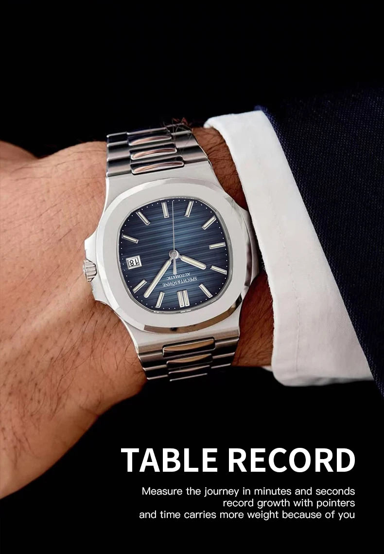 New Arrivals Specht & Söhne Mens Watches Classic Watch Automatic Watch Rose Gold Stainless Steel Relogio Masculino Waterproof