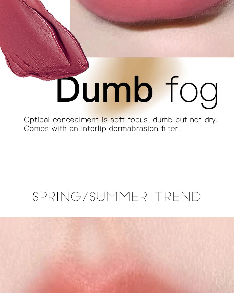 Low Saturation Matte Lipstick Cream Velvet Not Easy To Fade Lipstick Nude Matte Red Lip Gloss Waterproof Lasting Lip Tint Makeup