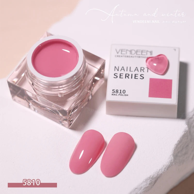 Vendeeni 58 Colors Japanese-style Pure Color Gel Nail Polish Summer Colorful UV LED Soak Off Gel Varnish Nail Art Gel Lacquer