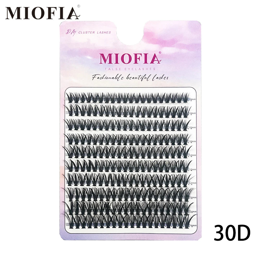30D/40D/60D/80D Individual Lashes bunches DIY Natural Eyelash Extension 200 Cluster 3D Russia Volume Natural Mink Lashes makeup
