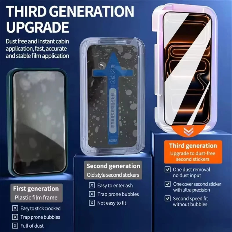 1-3PCS 8K HD Oleophobic Coating Easy Install Screen Protector For iPhone 17 Pro  17pro iPhone17pro Protective Tempered Glass