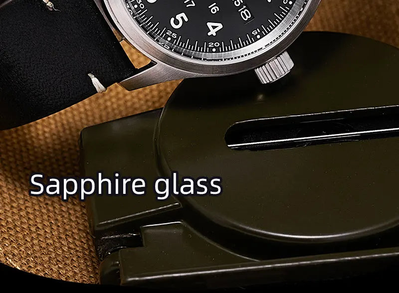 Baltany Military Field Watch S2049 Sapphire Calendar 24H Indicator Luxury Men's NH35 Auto Mechanical Homage Waterproof Watches