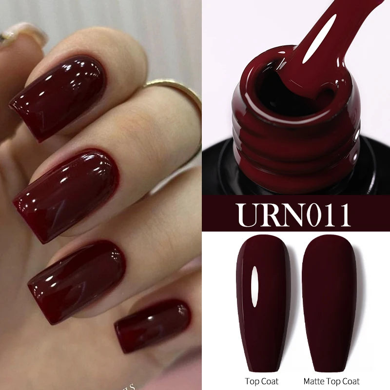 UR SUGAR 1-step Gel Polish 12ML Glitter Nail Spring Summer White Nude Pink Gel Nail Polish 3 IN 1 No Need Base Gel and Top Coat