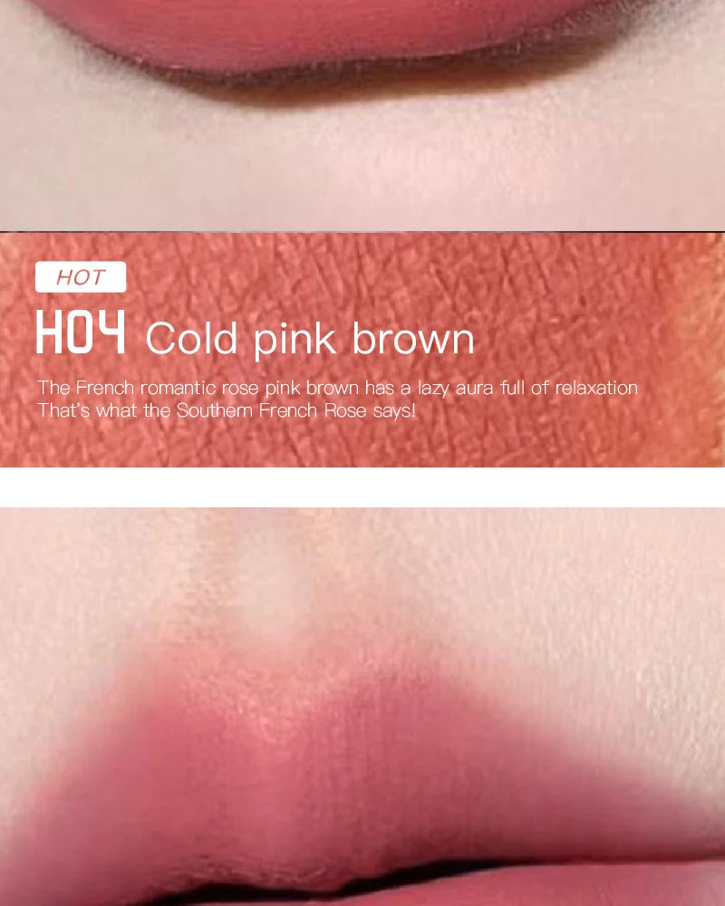 Low Saturation Matte Lipstick Cream Velvet Not Easy To Fade Lipstick Nude Matte Red Lip Gloss Waterproof Lasting Lip Tint Makeup