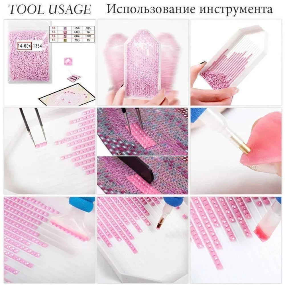 Frameless, Full Diamond Painting Tree New Arrivals 2024 Diamond Mosaic Landscape Rhinestone Pictures Craft Kit