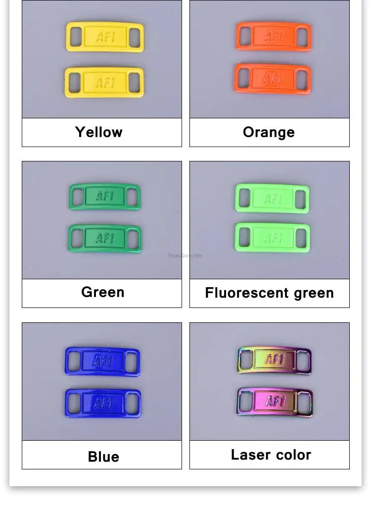 1Pair AF1 Diamond Shoe Charms Fashion Laces Buckle Quality Metal Shoelaces Decorations Chapa Air Force One Shoes Accessories