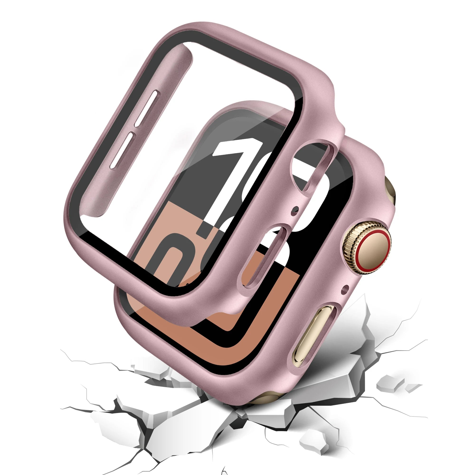 Case For Apple Watch Screen Protector 46mm 42mm Accessories HD Tempered Glass Hard PC Bumper Cover iWatch Series 10 Protective
