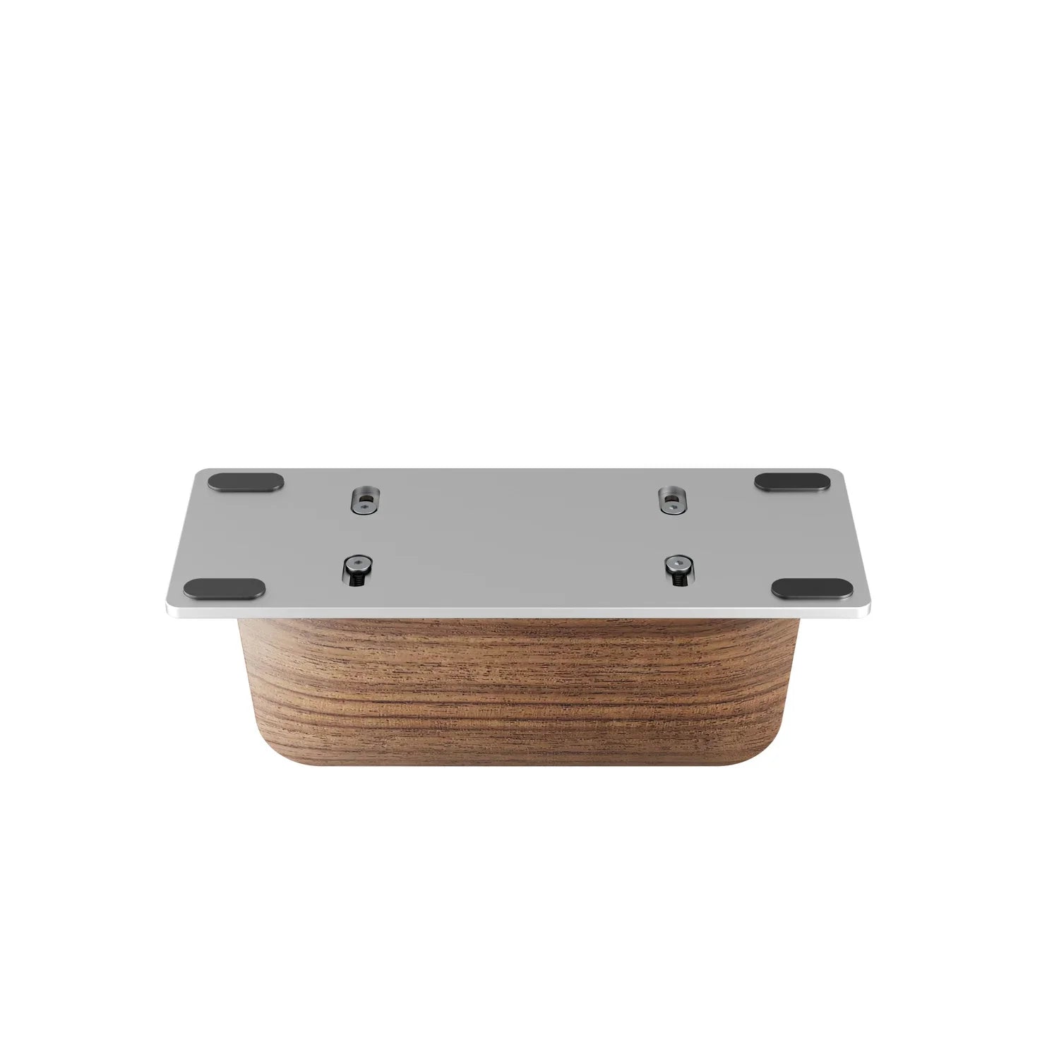 Vertical Laptop Stand Slot Walnut Wooden Laptop Holder Vertical for Desk Width Adjustable Dock with Non-slip Mat for MacBook
