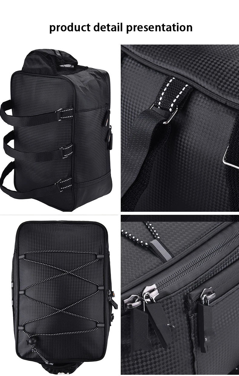 Bicycle Piggyback Bag Rear Seat Bag Storage Storage Box Bicycle Rear Shelf Pannier Bag Waterproof Bag Riding Supplies Equipment
