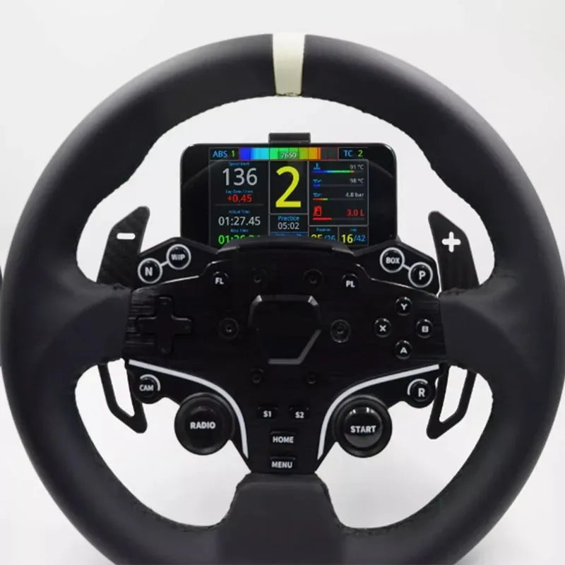 Adjustable Phone Holder Mount Stand Compatible with MOZA R5 R3 R9 R12 SIMAGIC For FANATEC Base - Easy Install