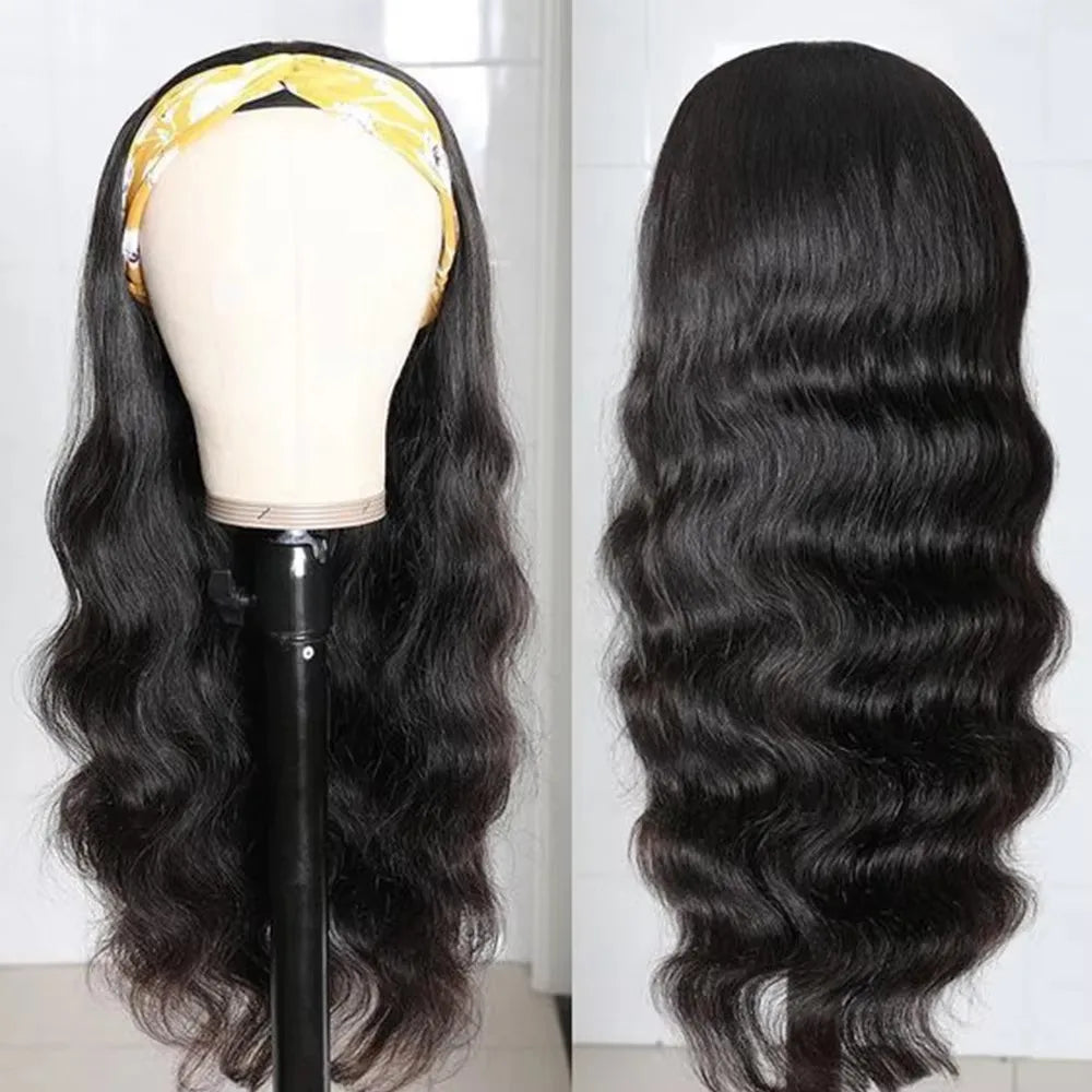 42 Inch Body Wave Headband Wig for Women Human Hair Glueless Wear and Go Glueless  Brazilian Virgin Human Hair 200 Density