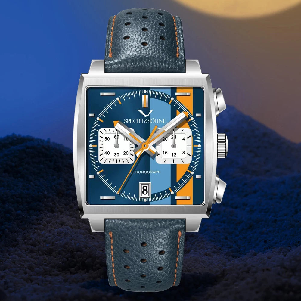 2025 Specht & Sohne New Arrivals Mens Watches Top Brand Luxury Stainless Steel Japan VK64 Chronograph Male Quartz Wristwatches