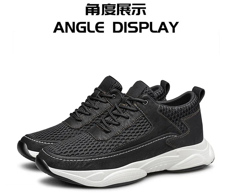 High Man Elevator Shoes Lift Sneakers Men Sports Height Increase Insole 8cm10cm Leisure Fashion Summer Sports Heightening Shoes