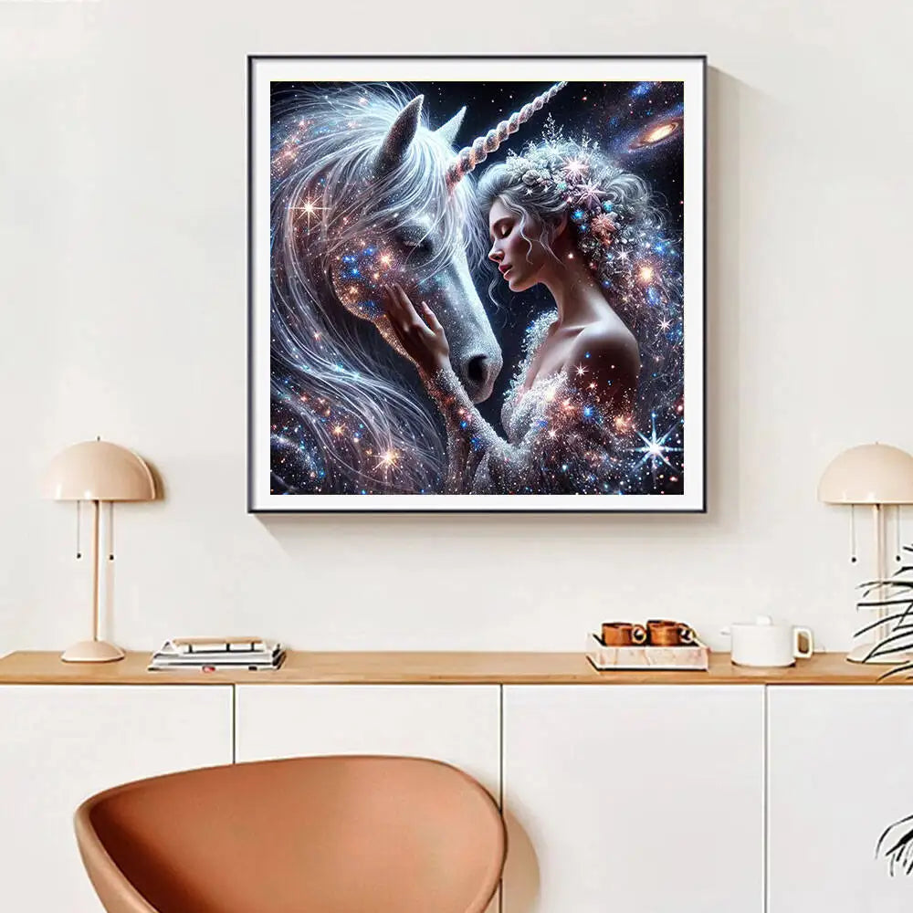 Frameless, 5D DIY Unicorn Fairy Diamond Painting Universe New Arrivals 2025 Diamond Mosaic Handmade Gift Rhinestone Pictures