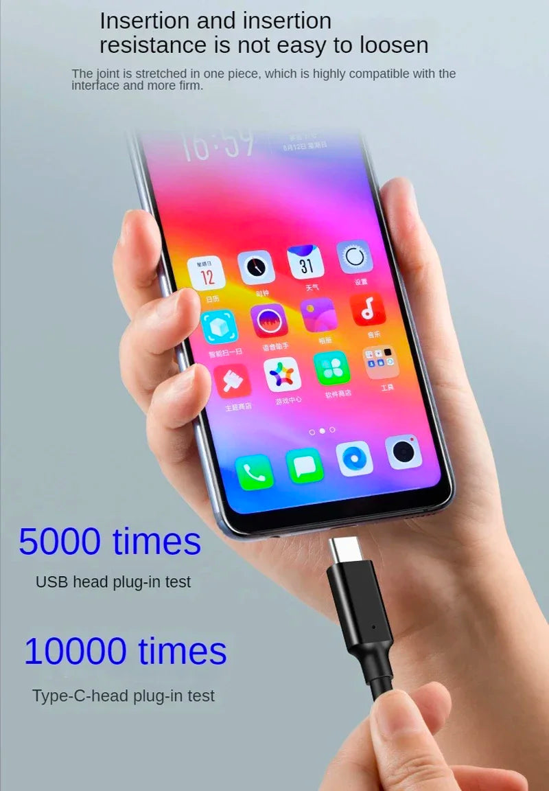 كابل USB3.2 10Gbps، كابل USB نوع A إلى USB C 3.1/3.2 Gen2، كابل نقل بيانات لمحرك الأقراص الصلبة SSD بمنفذ USB C، شحن سريع 3 أمبير 60 واط QC 3.0