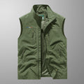 2025 Personalized yelek red Multi Pockets nylon Cargoes Fisherman vest fishing Journalist Photography Camping Waistcoat vest
