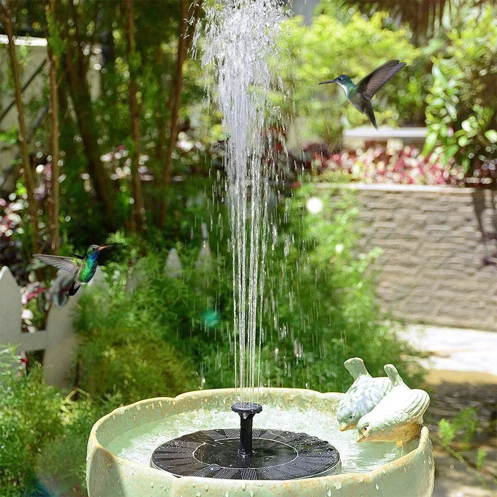 Solar Water Fountain Pool Pond Waterfall Garden Decoration Outdoor Bird Bath Mini Powered Fountain Pump For Yard Patio