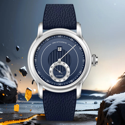 2026 Specht & Söhne New Arrivals Men Automatic Watch 39mm ST17 Jumping Hour Mechanical Wristwatch Sapphire Crystal Reloj Hombre