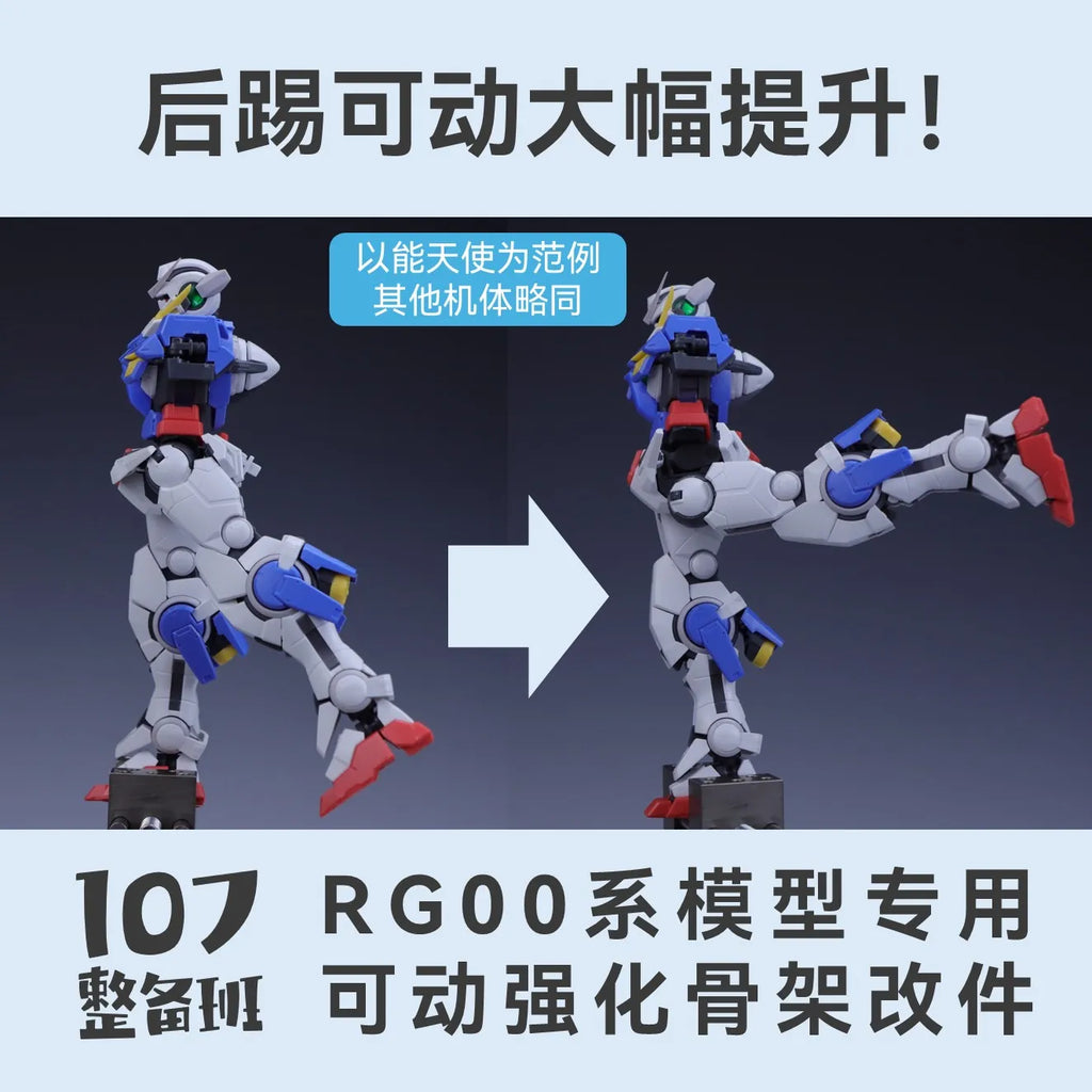 107 Model Kits Reinforced Movable Frame Modified Parts for RG00 All Series Mobile Suit Model Details Replacement Parts