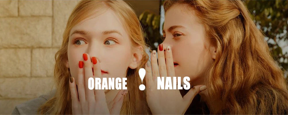 Handmade Black Nails Press Ons Decoration Fake Nails Stars Designed  Full Cover Artificial Manicuree Wearable Orange Nail Store