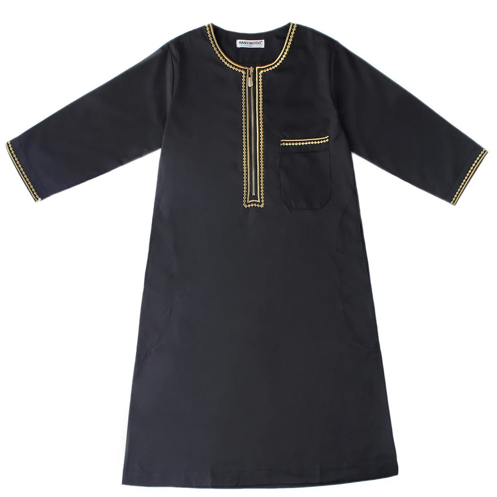 Child Dubai 2024 Luxury Kids Boys Men's Muslim Clothing Caftan Robes Islamic Ramadan Clothes Arab Man Abaya Pakistan Turkish